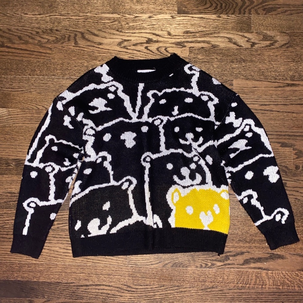 Cute Oversized Bear Crewneck From Shijiasi